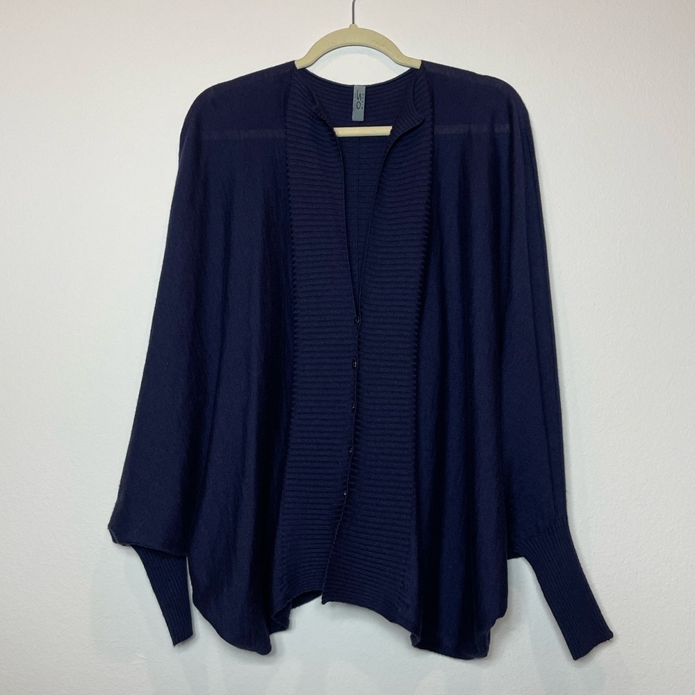 She’s SO Italian design purple oversized cardigan sweater batwing sleeves